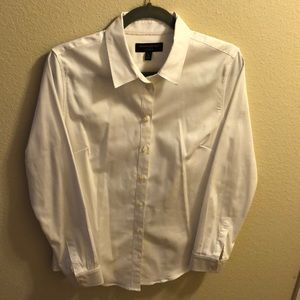 White Banana Republic Button Down